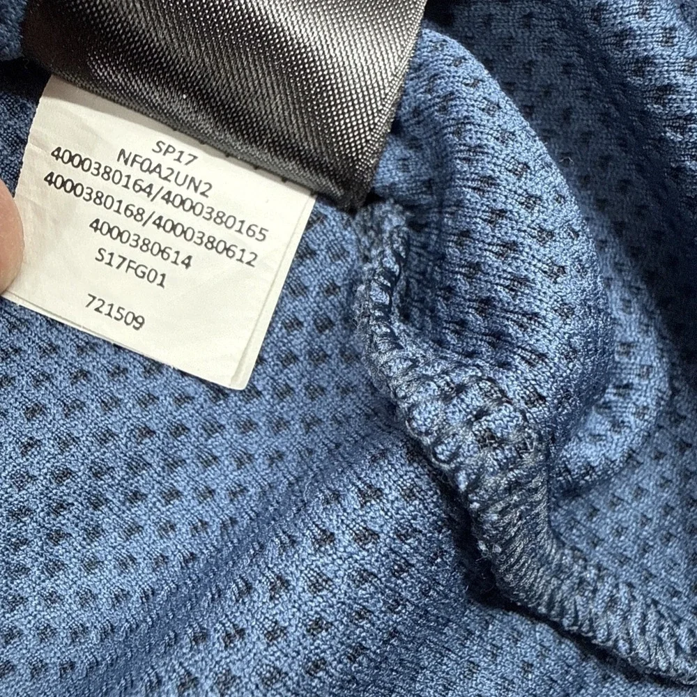 The North‎ Face Polo Shirt Mens Large Blue FlashDry Performance Golf